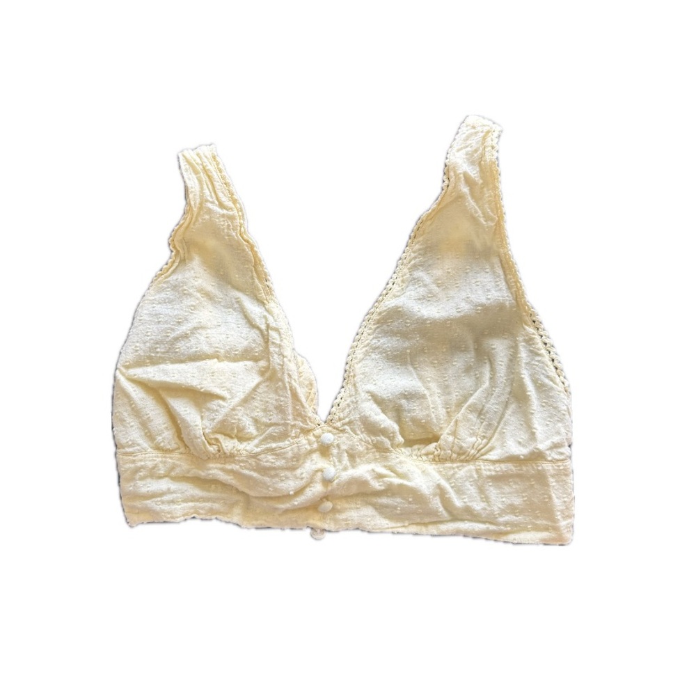 Pale Yellow Crop Top